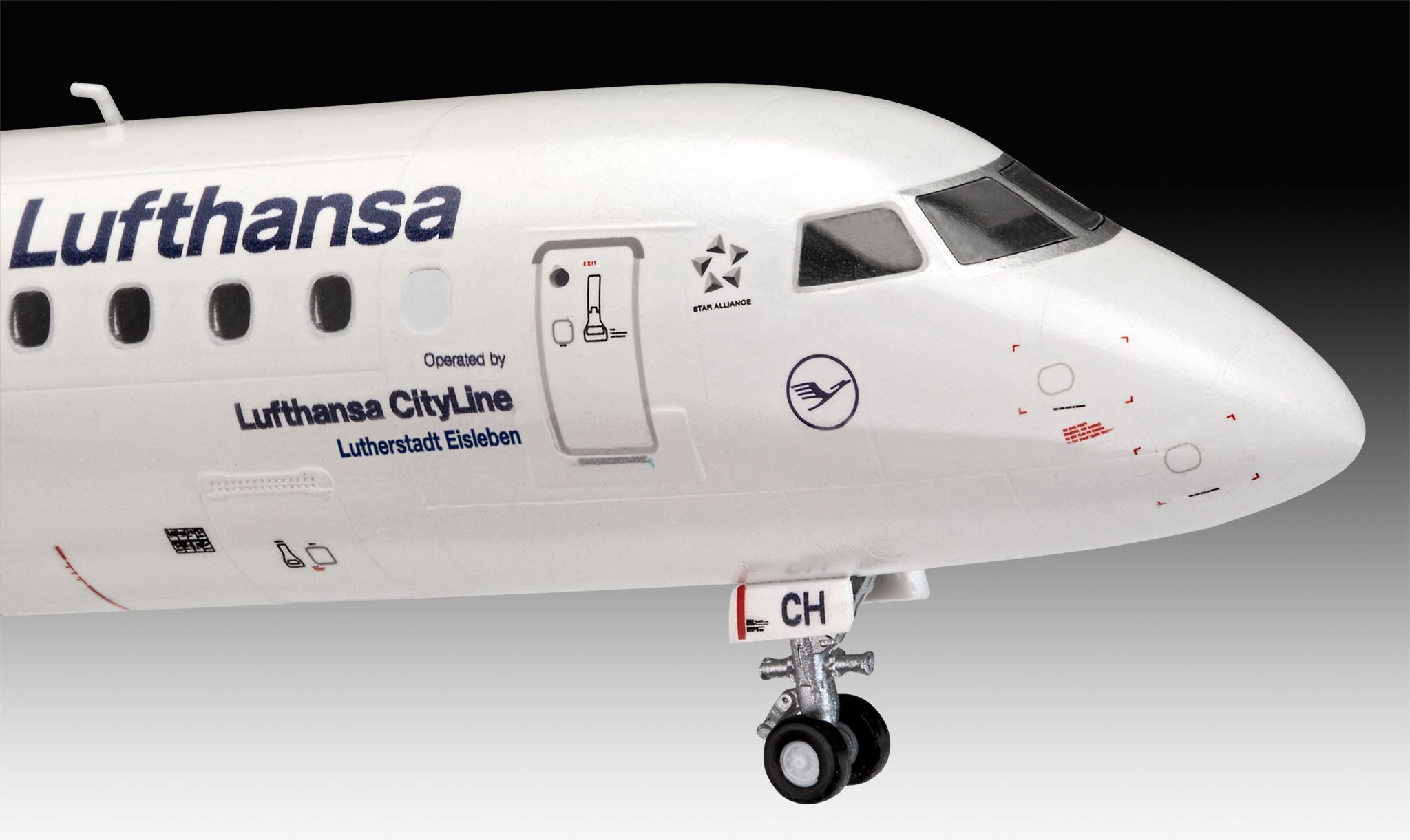 Plane Model Kit Revell Embraer 190 Lufthansa New Livery 1:144 Alternate 3