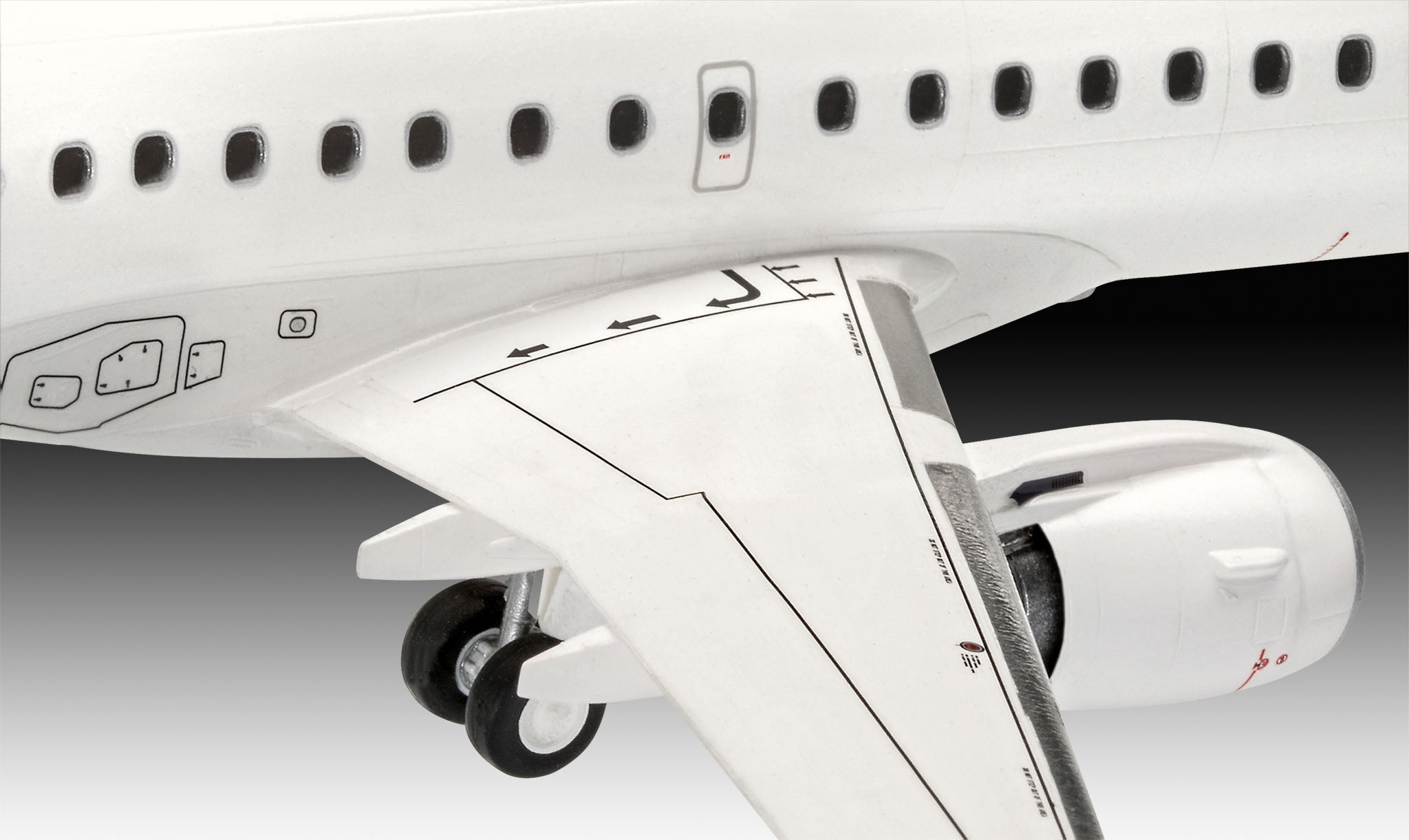 Plane Model Kit Revell Embraer 190 Lufthansa New Livery 1:144 Alternate 4