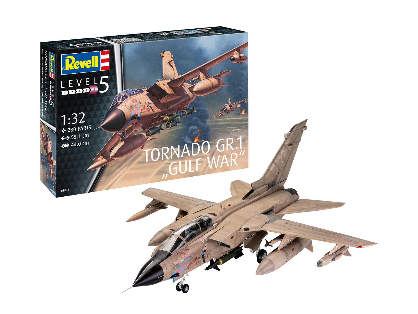 Plane Model Kit Revell Tornado GR.1 RAF Gulf War 1:32