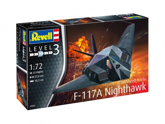Revell F-117A Nighthawk Stealth Fighter 1:72 Airplane Model Kit Alternate 1