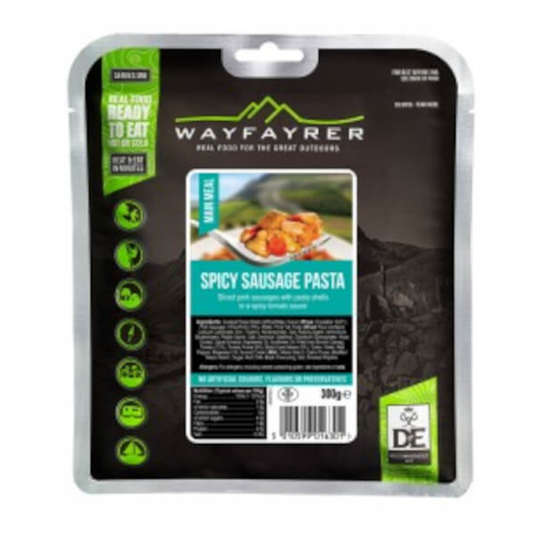 Camping Ration Pack Wayfayrer Spicy Sausage and Pasta