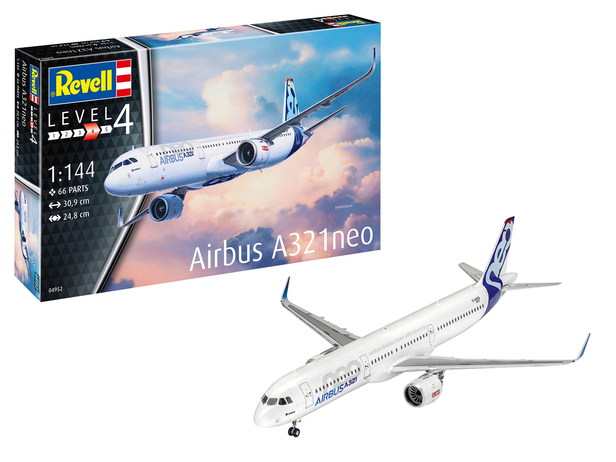Plane Model Kit Revell Airbus A321neo Factory Colours 1:144