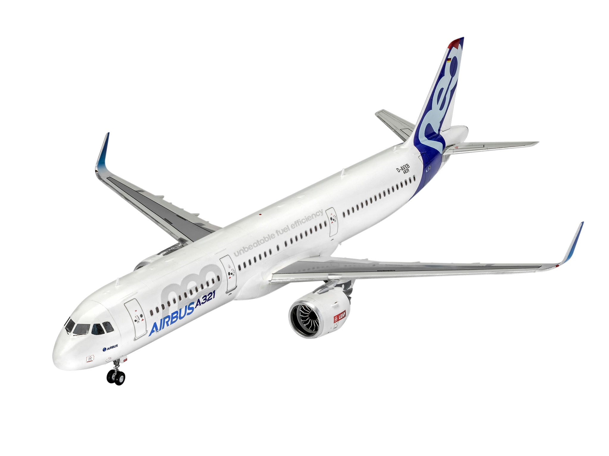Plane Model Kit Revell Airbus A321neo Factory Colours 1:144 Alternate 1