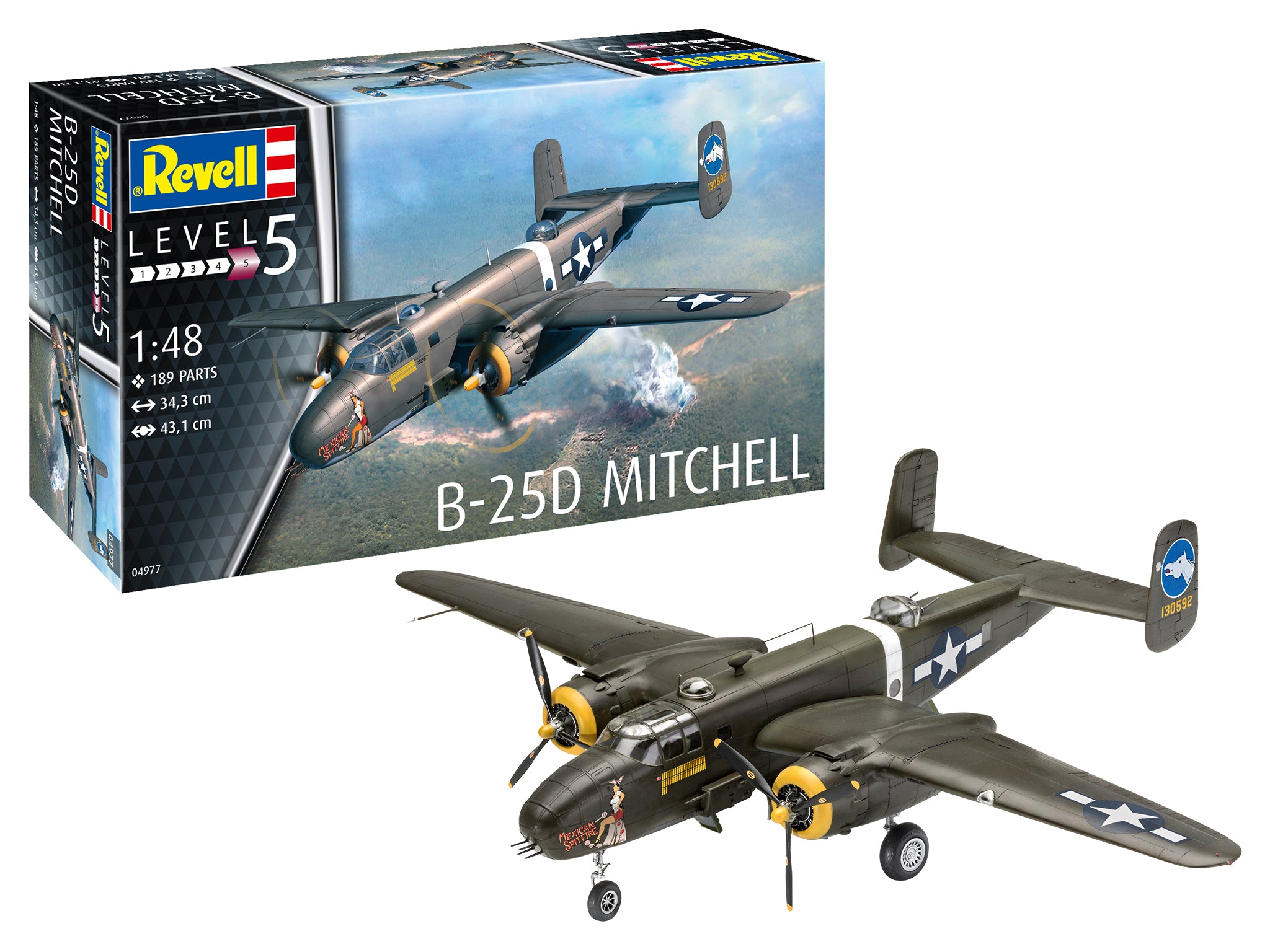 Plane Model Kit Revell B-25D Mitchell 1:48