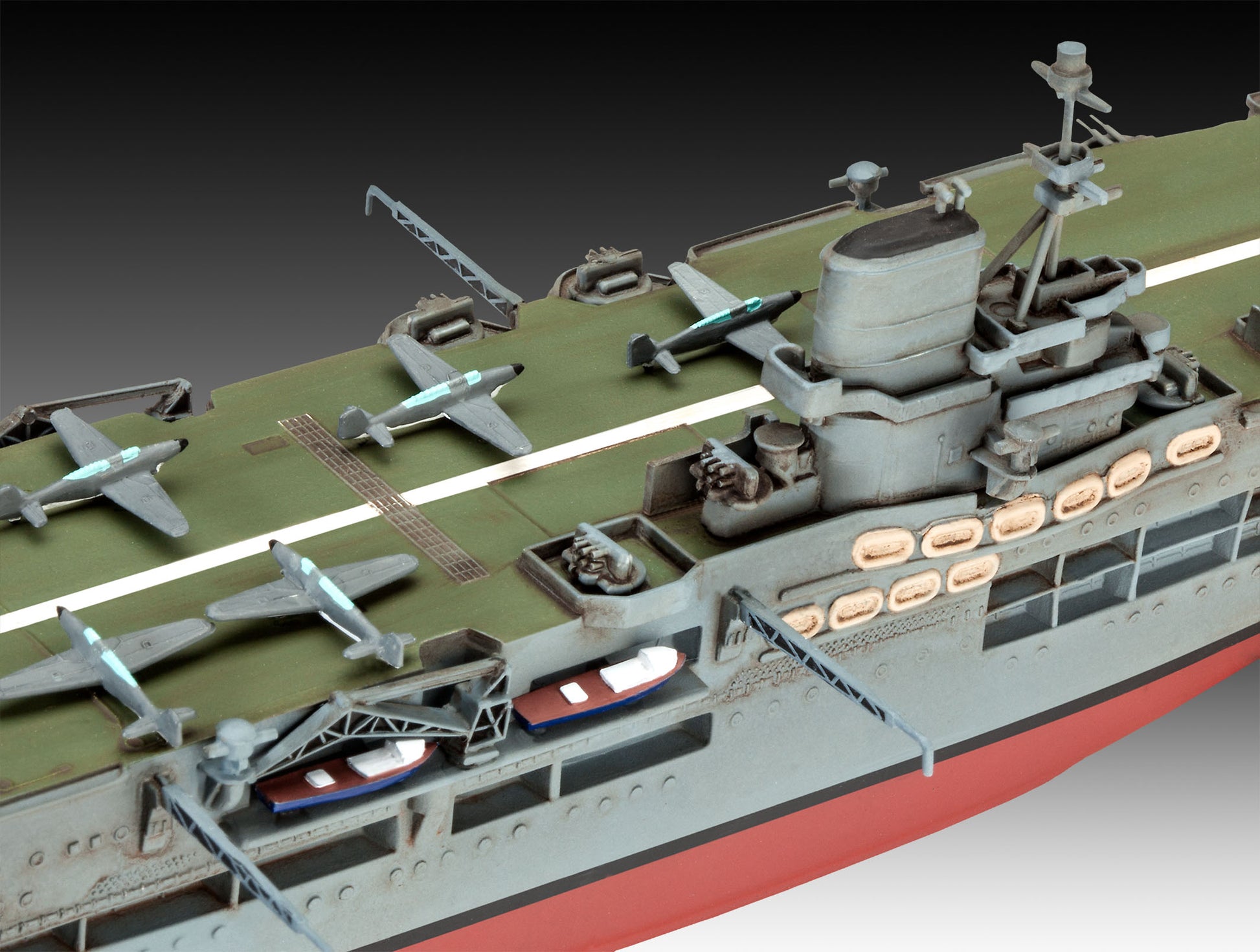 Warship Model Kit Revell HMS Ark Royal & Tribal Class Destroyer 1:720 Alternate 3