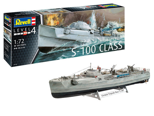 Warship Model Kit Revell German Fast Attack Craft S-100 1:72