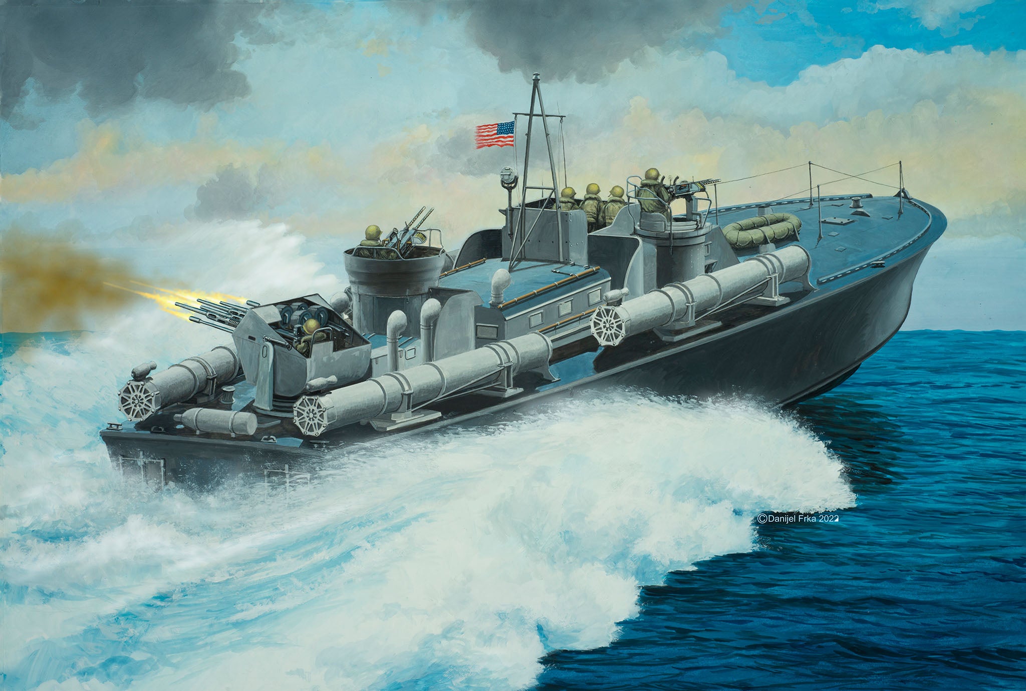 Warship Model Kit Revell Model Set Patrol Torpedo Boat PT-559 / PT-160 1:72