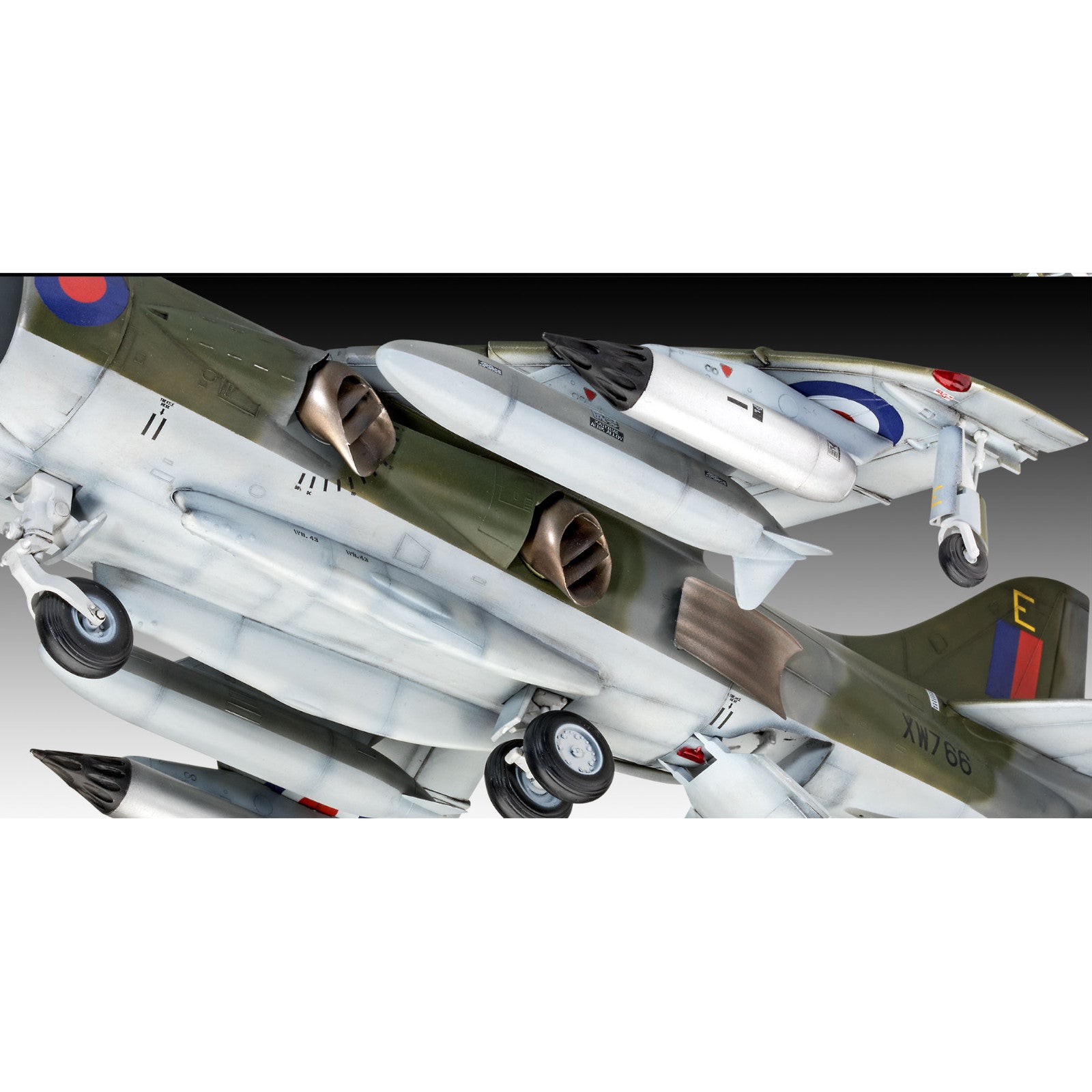 Hawker Harrier GR Mk.1 Fighter Jet Military Model Kit Gift Camo Green 1:32 Alternate 3