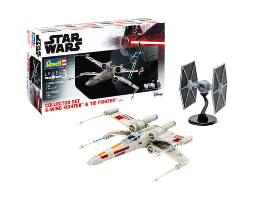 Revell Star Wars X-Wing/TIE Fighter 1:57/1:65 Collectors Set Spacecraft Model Kit