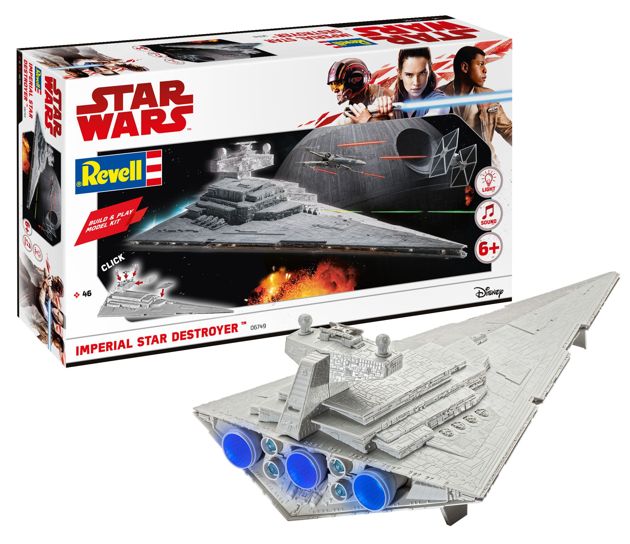 Spacecraft Model Kit Revell Imperial Star Destroyer Build & Play 1:4000