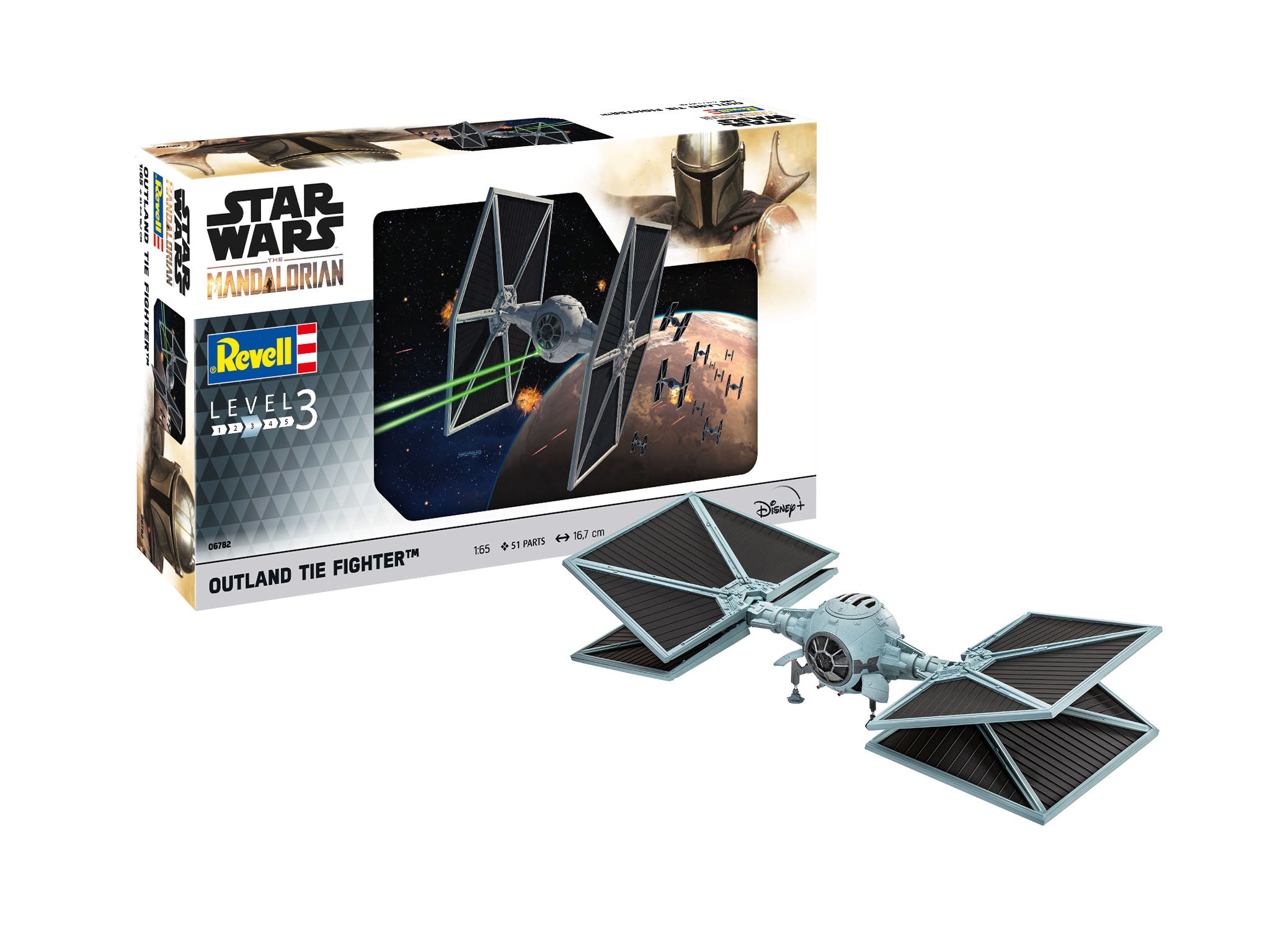 Spacecraft Model Kit Revell Outland TIE Fighter The Mandalorian 1:65