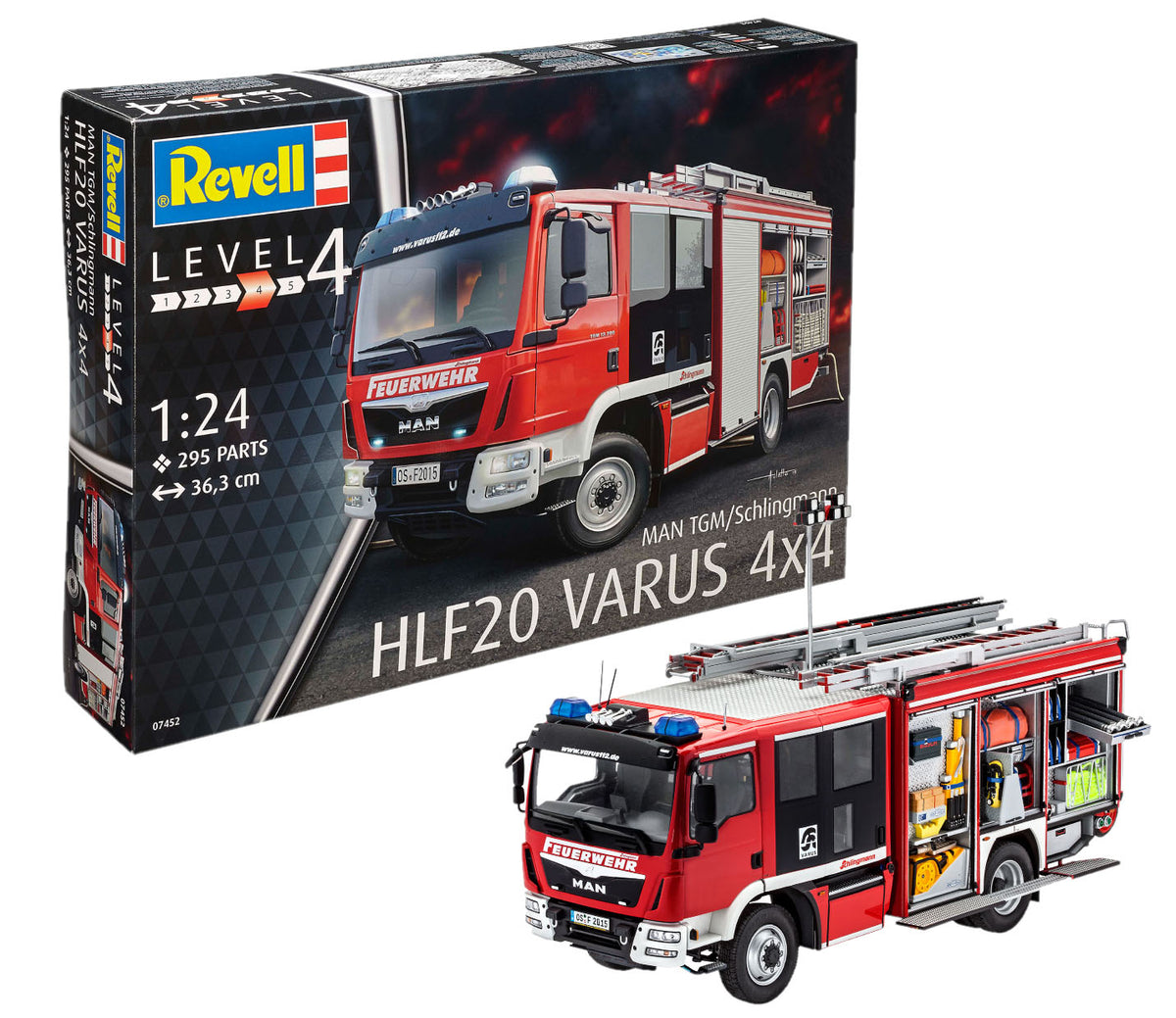 Truck Model Kit Revell MAN TGM / Schlingmann HLF 20 VARUS 4x4 1:24