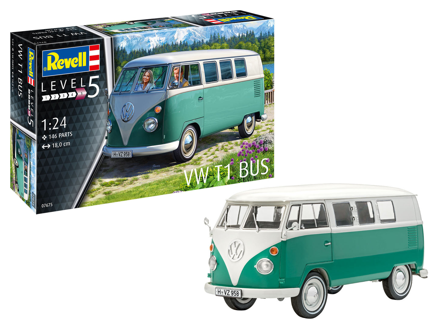 Revell Volkswagen T1 Bus 1:24 Bus Model Building Kit