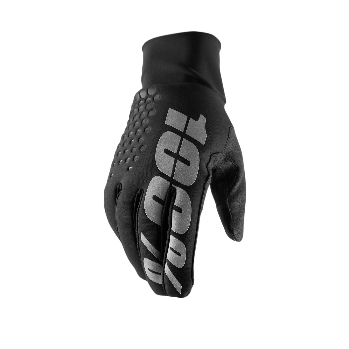 Men's Full Finger Cycling Gloves 100% Hydromatic Brisker AW22 Black XX Large