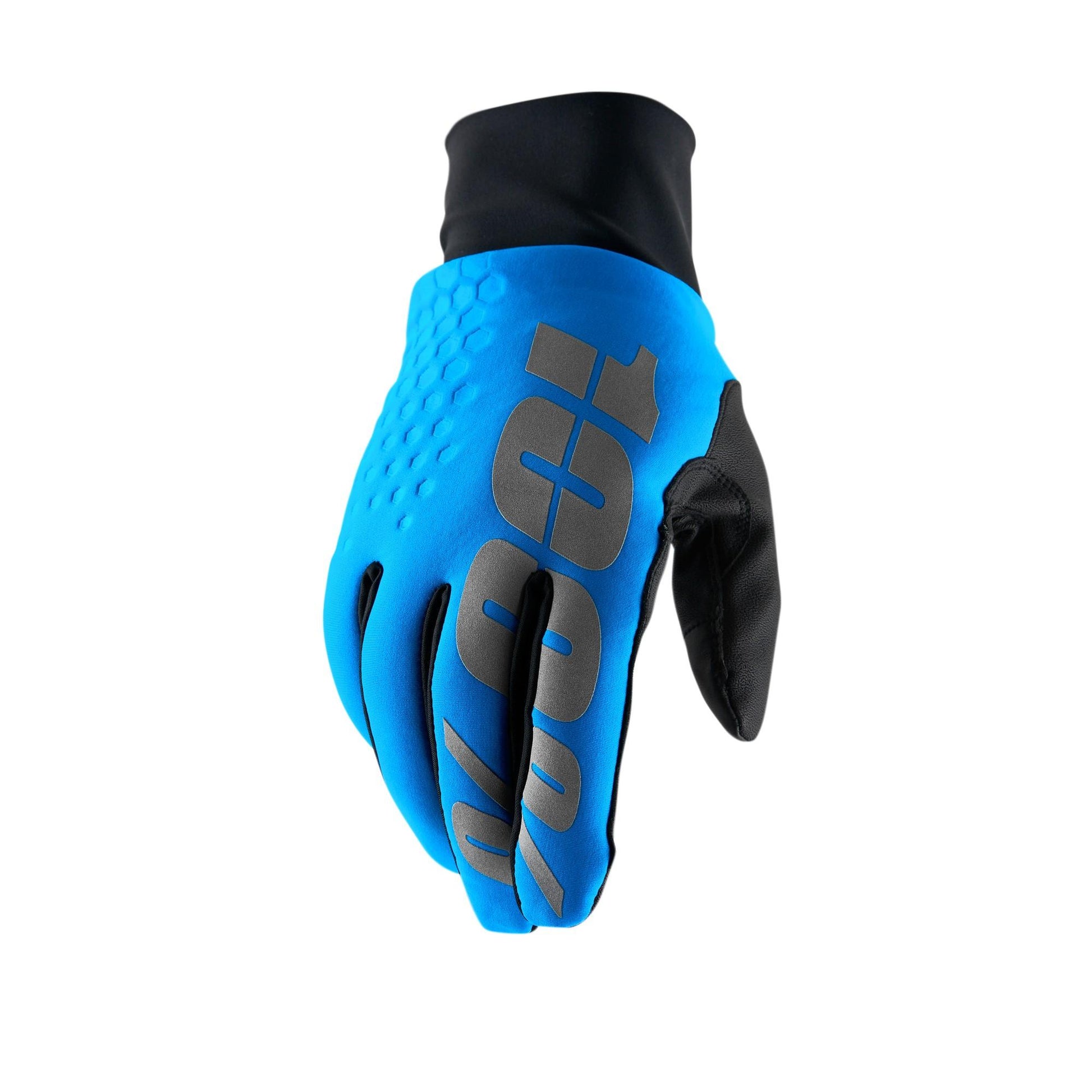 Men's Full Finger Cycling Gloves 100% Hydromatic Brisker AW22 Blue XX Large
