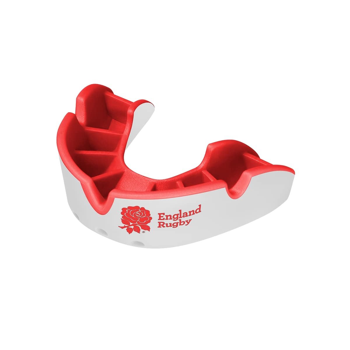 Kid's Rugby Protective Mouthguard OPRO Self-Fit Silver Junior 2022 England RFU