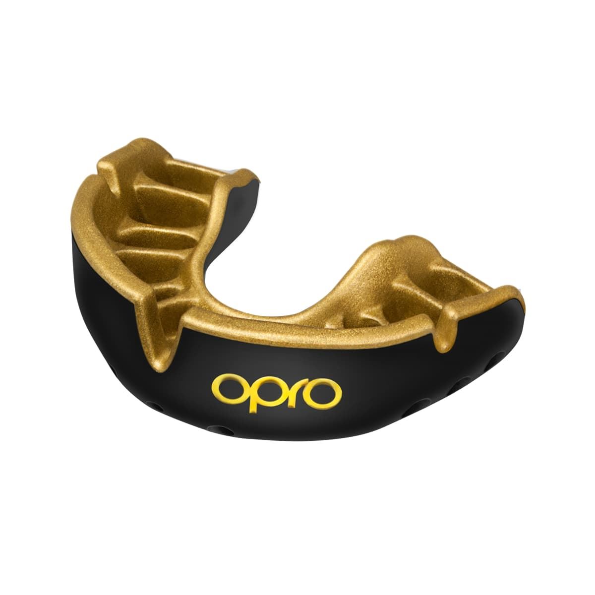 Men's Rugby Protective Mouthguard OPRO Self-Fit Gold 2022 Black/Gold