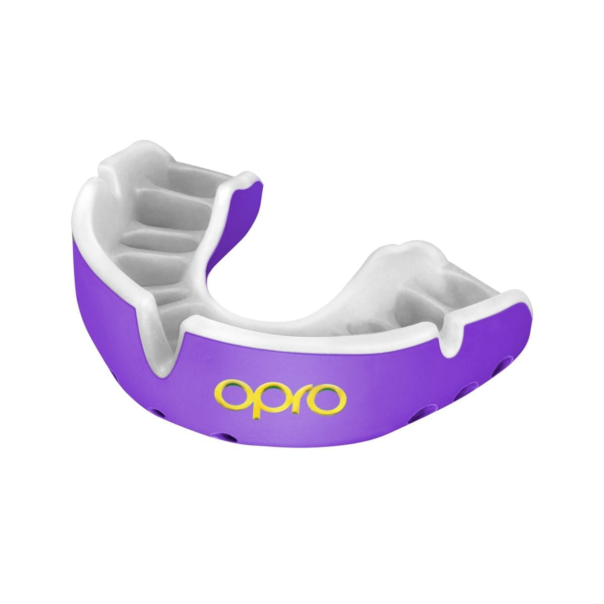 Men's Rugby Protective Mouthguard OPRO Self-Fit Gold 2022 Purple/Pearl