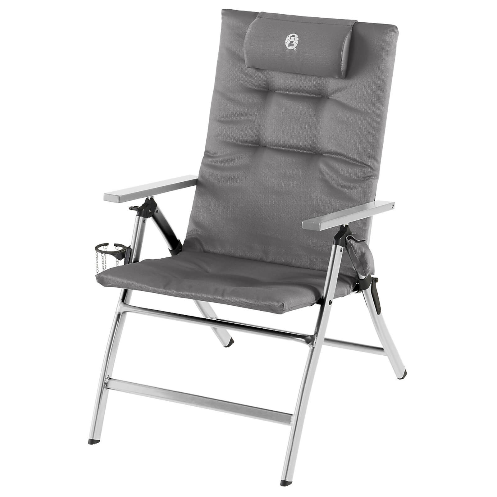 Camping Furniture Coleman 5 Position Padded Recliner Aluiminium Chair