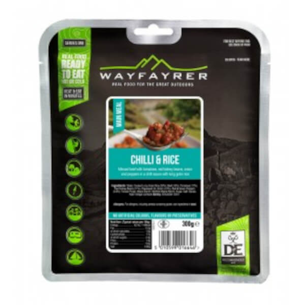 Camping Ration Pack Wayfayrer Chilli Con Carne and Rice