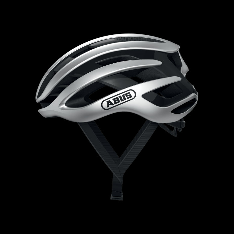 Abus AirBreaker Road Cycling Helmet Silver 51-55cm