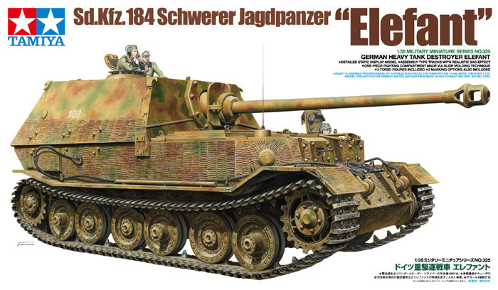 Tamiya German Elefant SD.KFZ.184 1:35 Tank Model Kit Alternate 2
