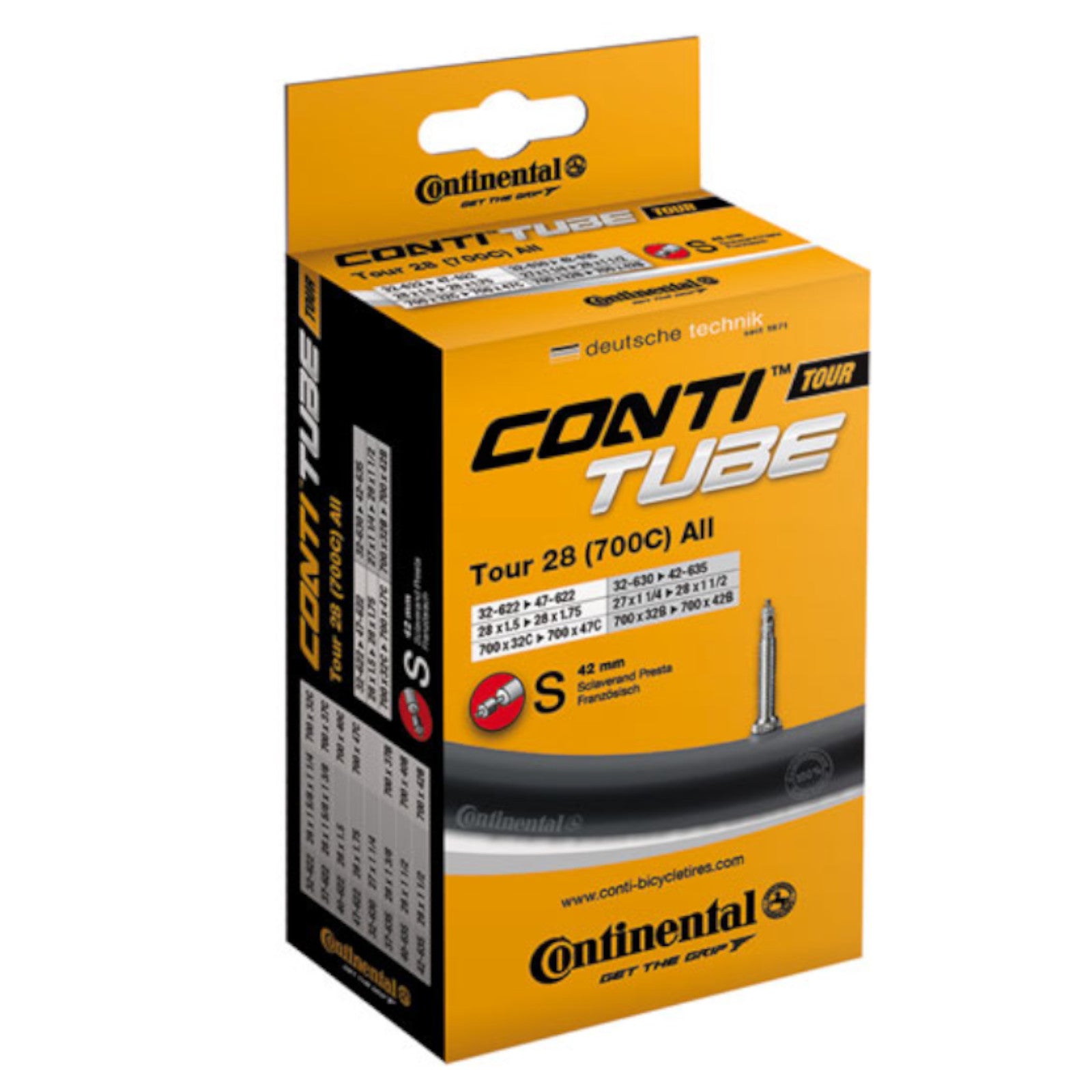 Continental Tour 700x32-47c 27 Inch Presta Valve Bike Inner Tube