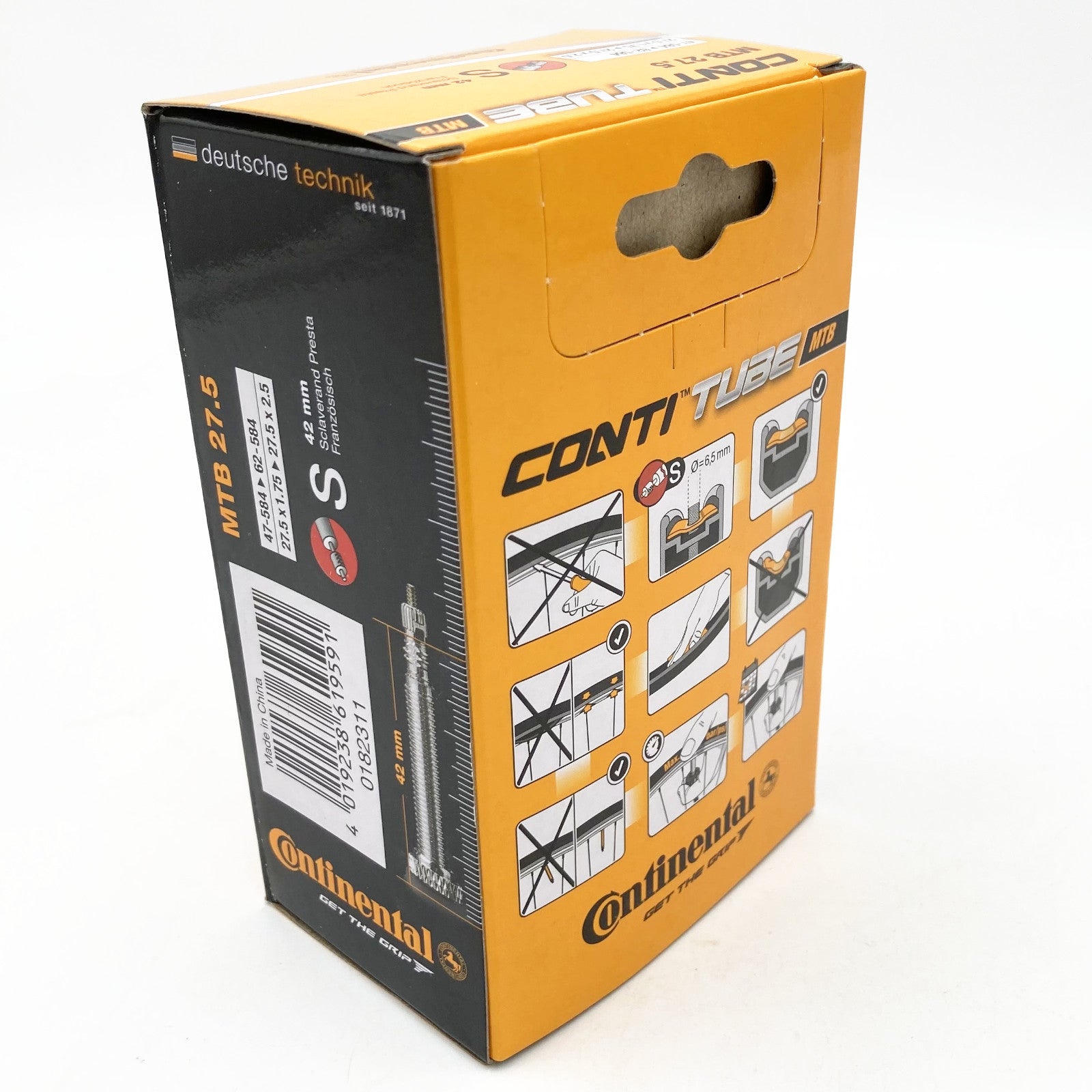 Continental MTB 27.5x1.75-2.5" 27.5 Inch Presta Valve Bike Inner Tube Alternate 2