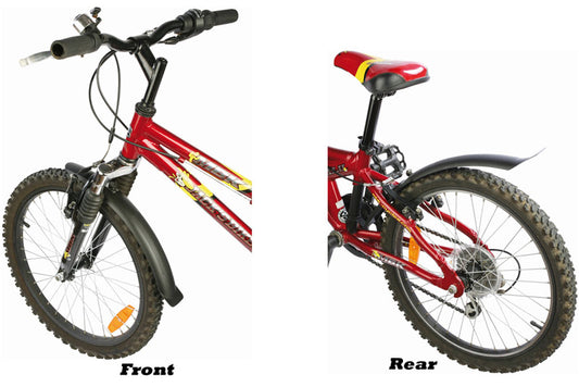 Zefal 16"/20" Front & Rear Bike Mudguard Set