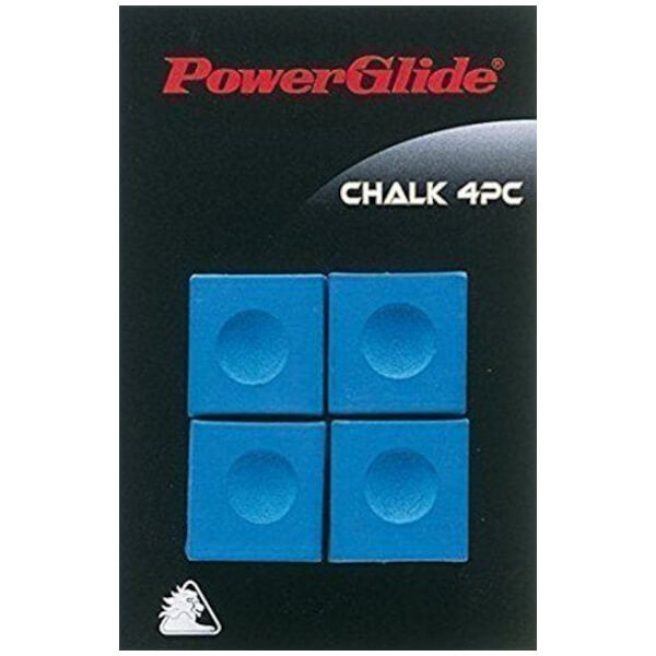 PowerGlide CHALK BLUE 4 PC Snooker Accessory Blue