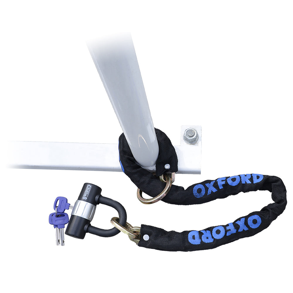 Oxford Chain8 With Mini Shackle 8mm x 1m Bike Chain Lock Alternate 2