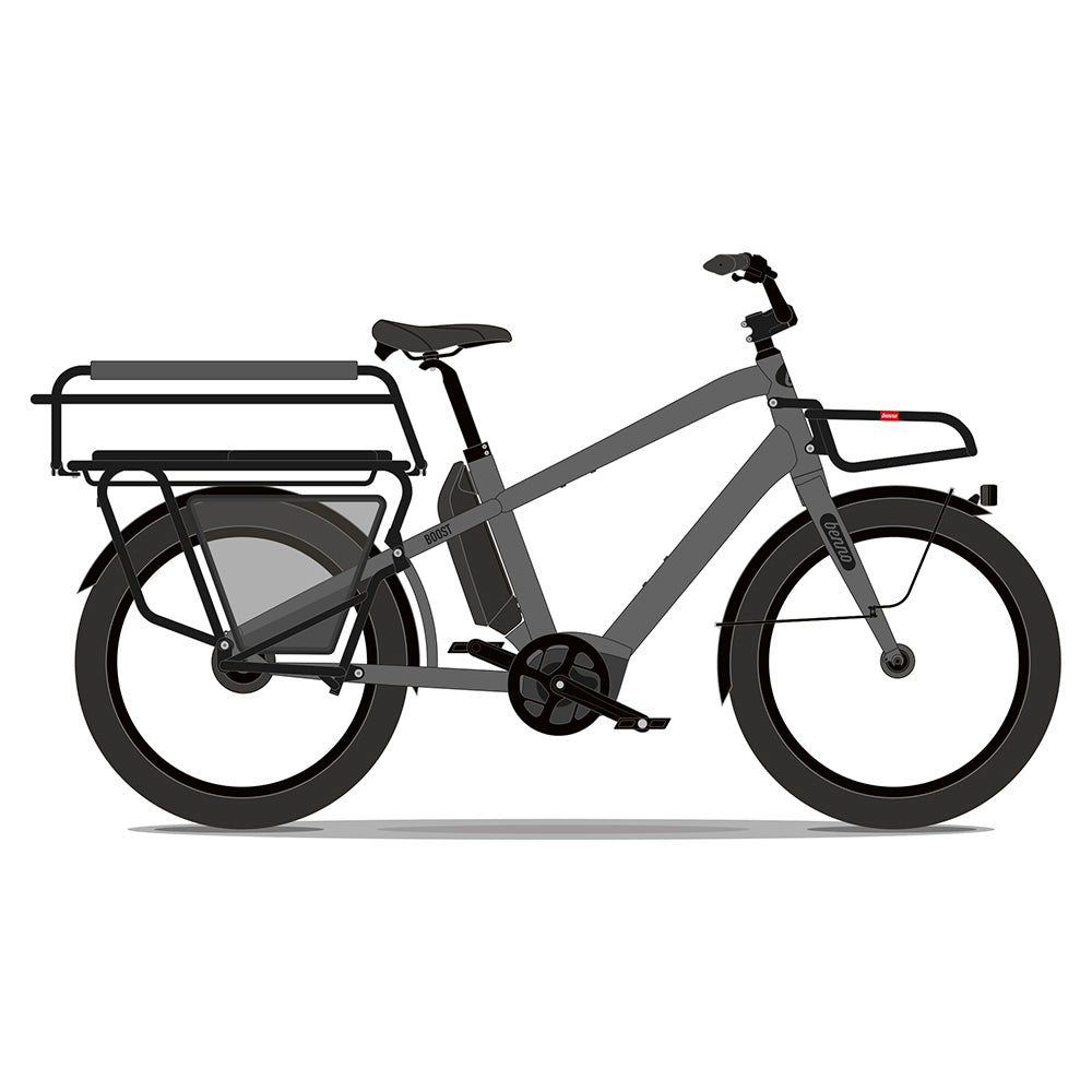 Benno Boost Performance Fully Loaded Universal Electric Bike Anthracite Grey