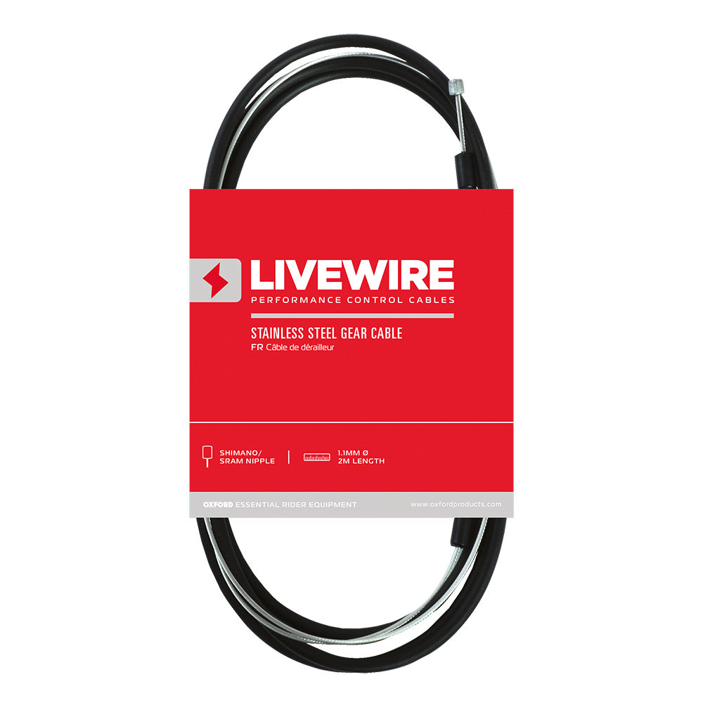 Livewire Stainless Steel Bike Inner & Outer Cable Set