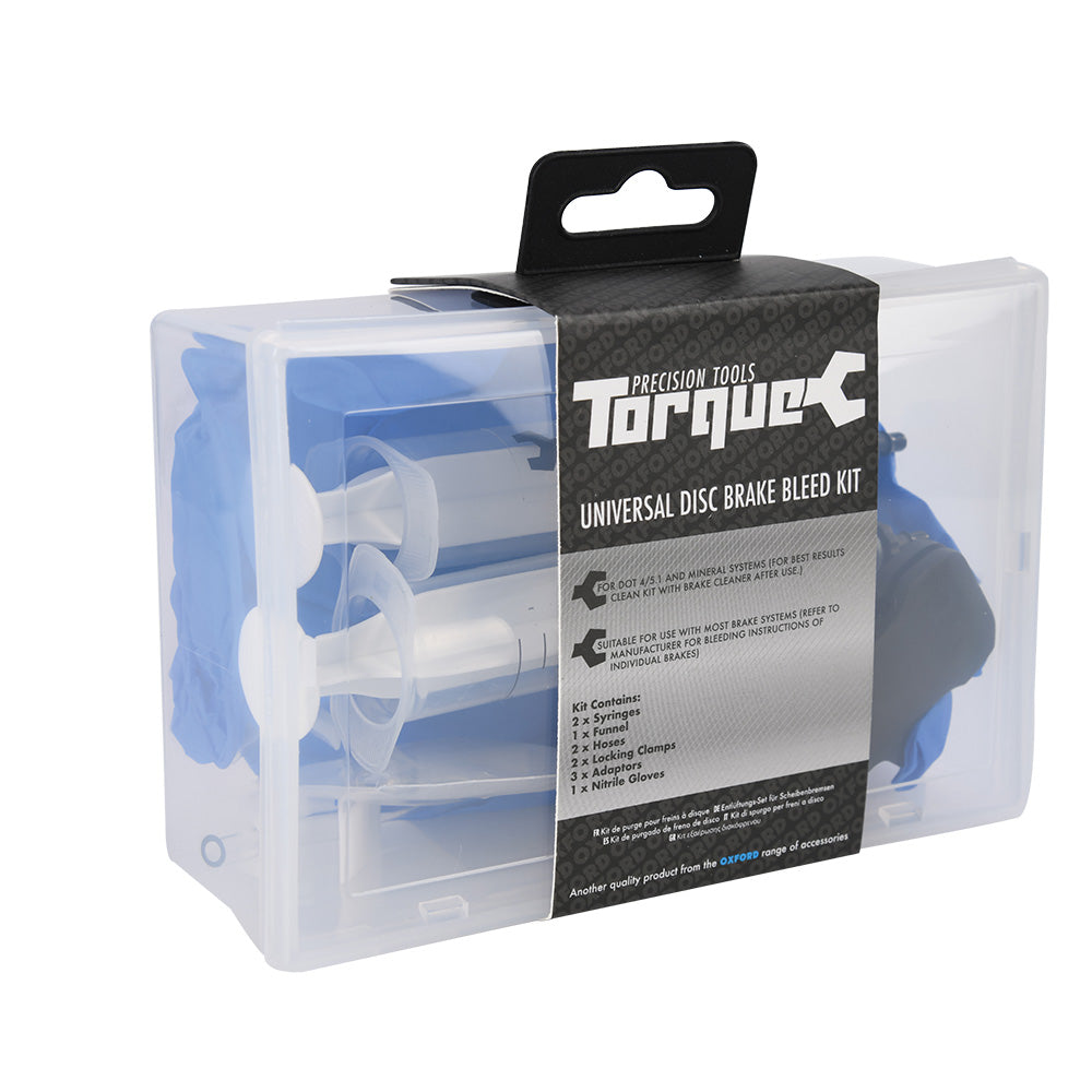 Torque Tools Universal Disc Brake Bleed Kit Bike Workshop Tool