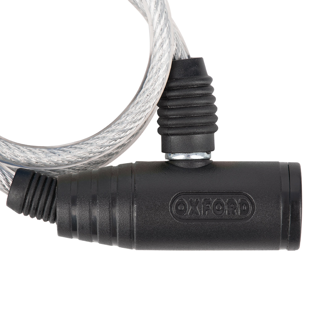 Oxford Bumper 6mm x 600mm Bike Cable Lock Clear Alternate 4