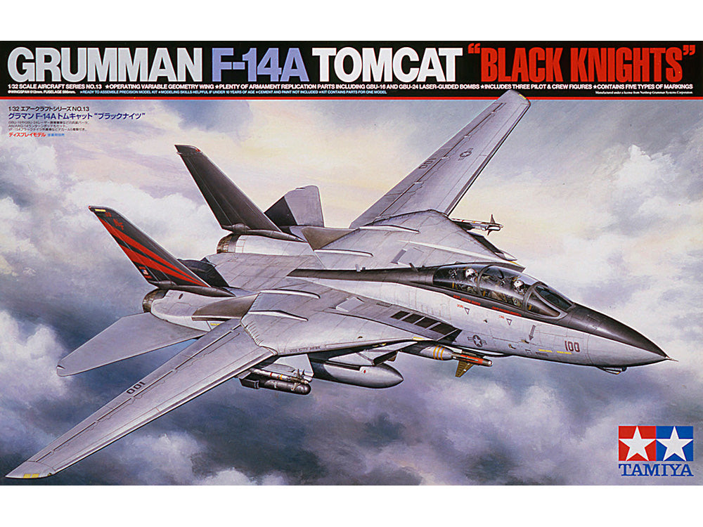 Tamiya F-14A Tomcat Black Knights 1:32 Aircraft Model Kit Alternate 1