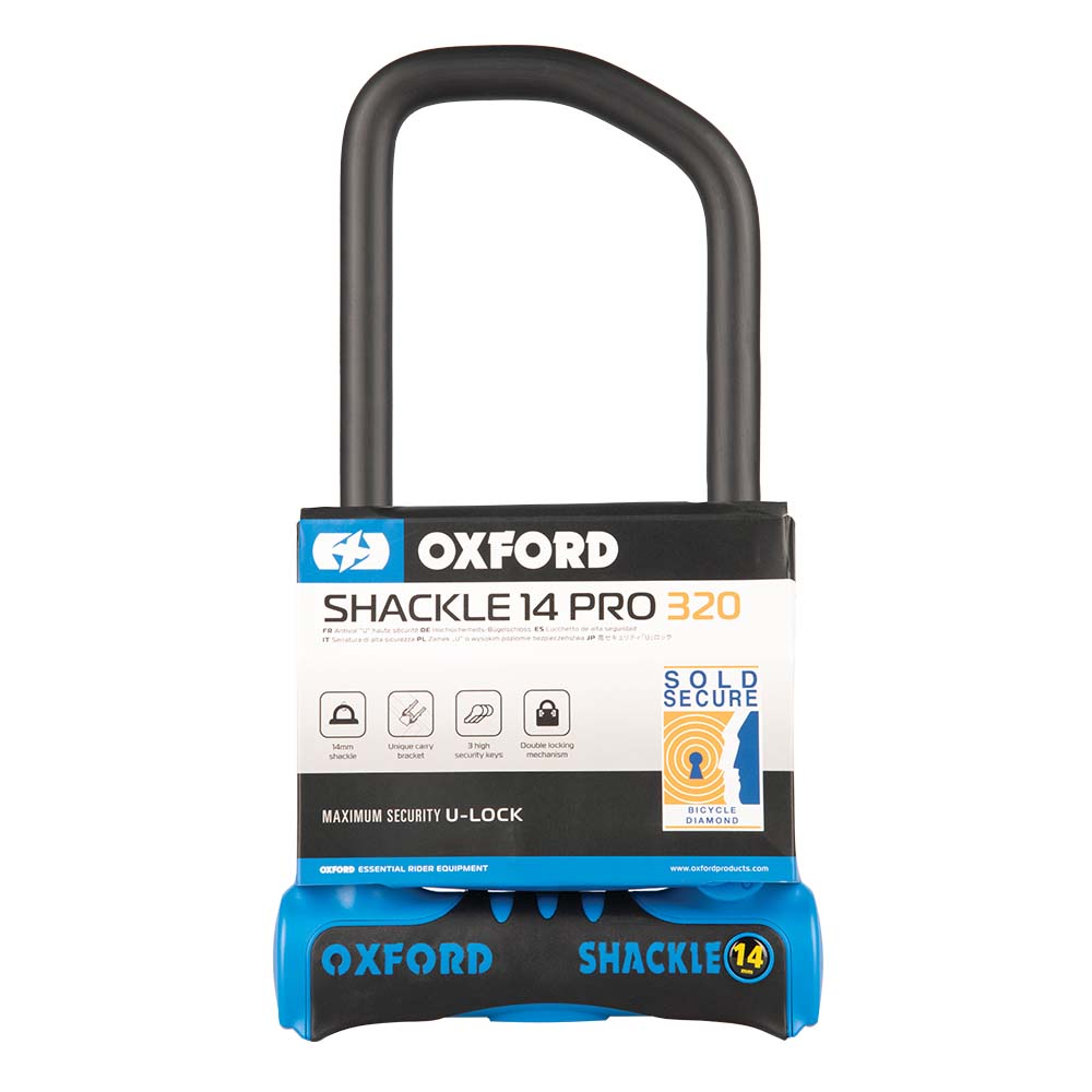 Oxford Shackle14 Pro Bike D-Lock 320x177mm Alternate 1