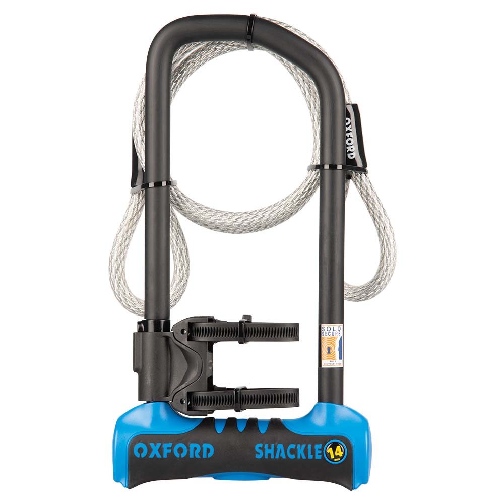Oxford Shackle14 Pro Duo 320x177mm With Cable Bike D-Lock