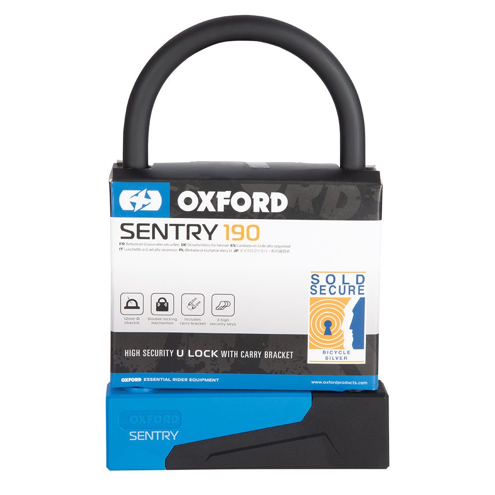 Oxford Sentry Bike D-Lock 190x110mm Alternate 1