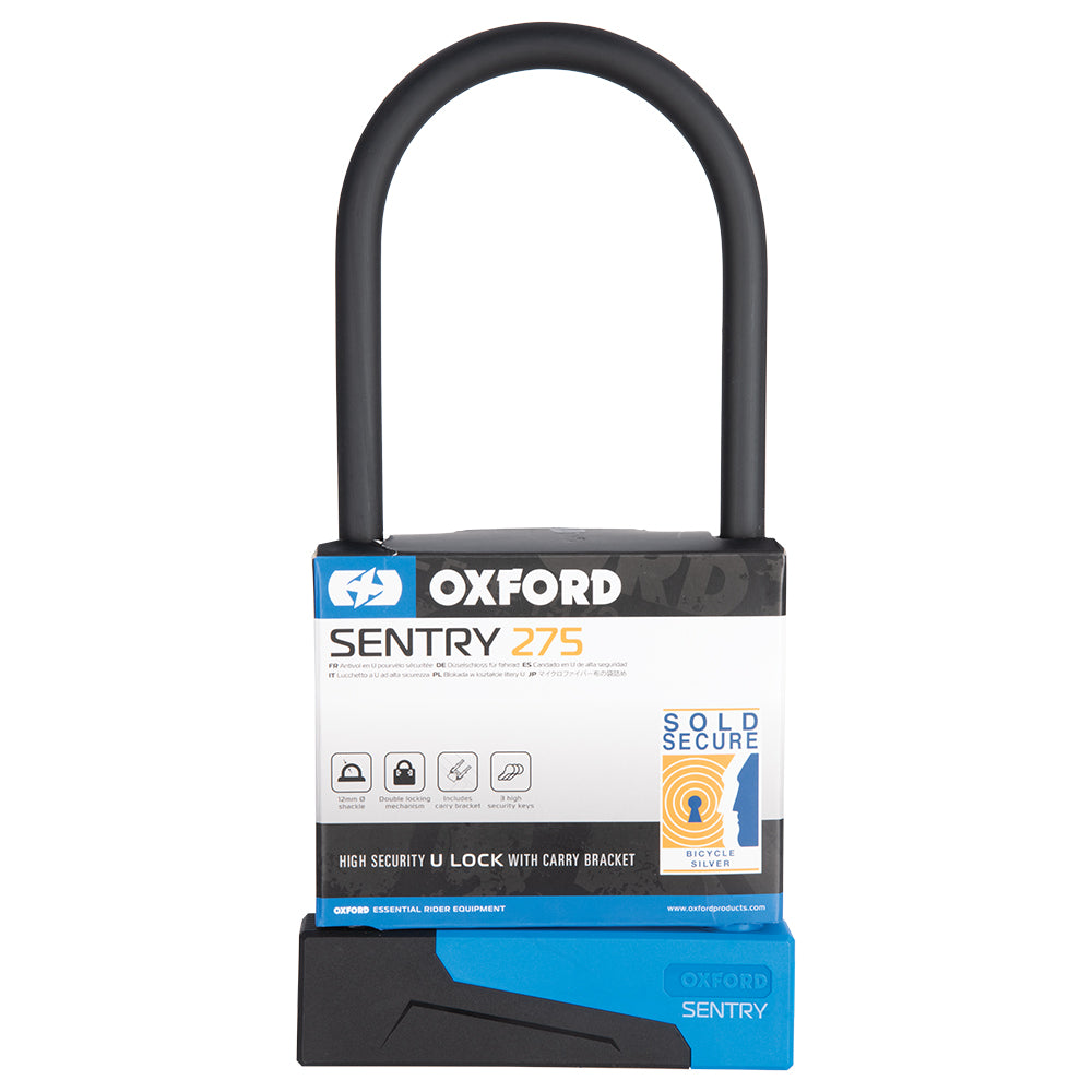 Oxford Sentry Bike D-Lock 275x110mm Alternate 1