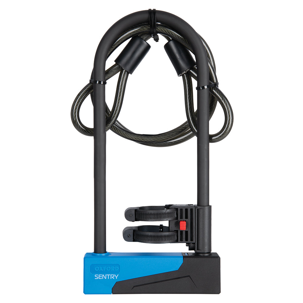 Oxford Sentry Duo 275x110mm With Cable Bike D-Lock