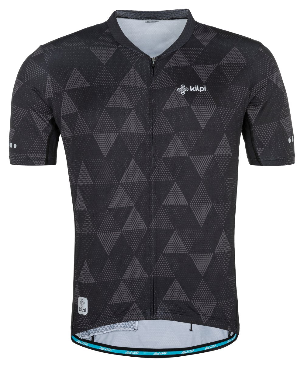 Men's Short Sleeve Cycling Jersey Kilpi SALETTA-M Black XXX Large