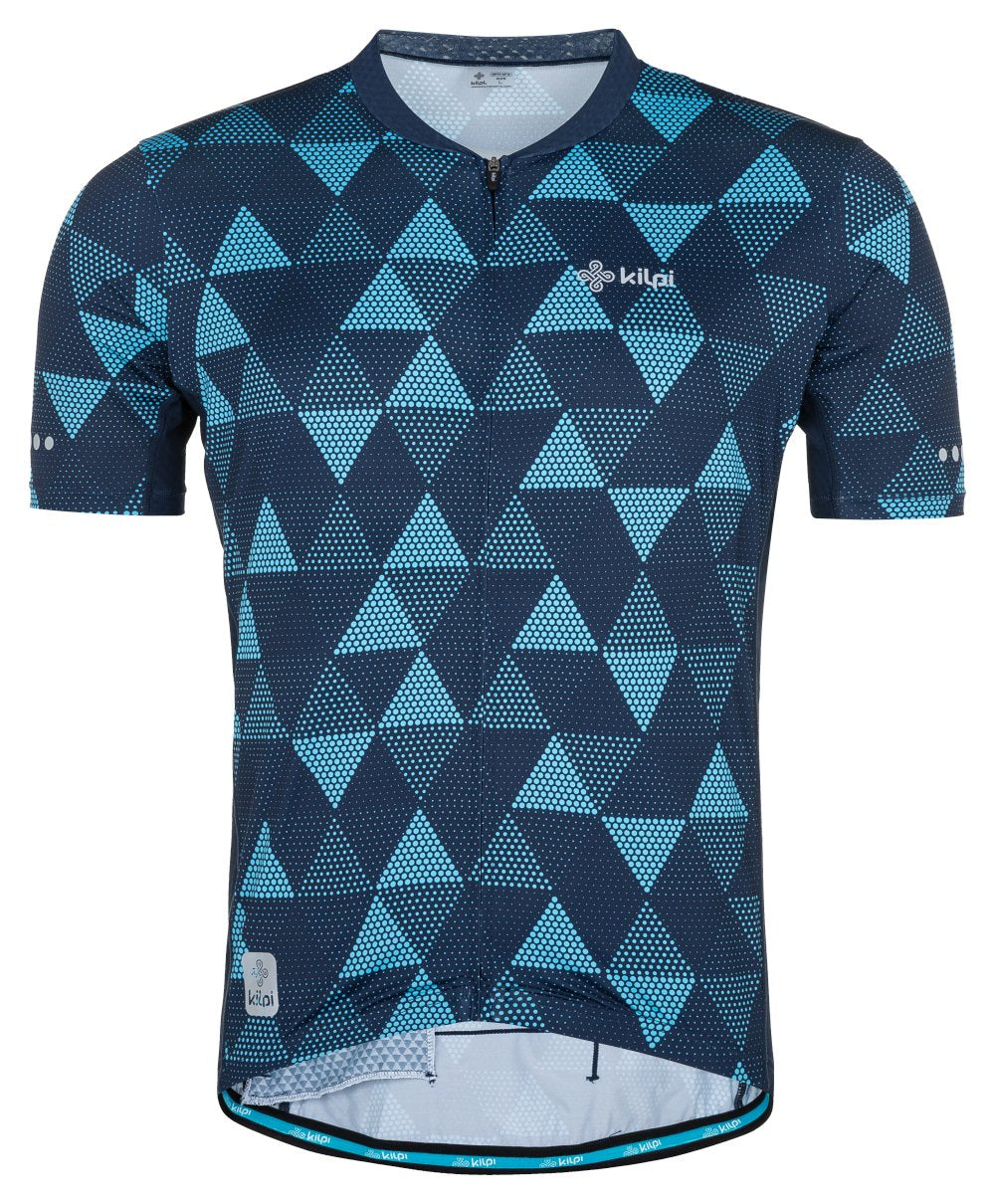 Men's Short Sleeve Cycling Jersey Kilpi SALETTA-M Blue/Blue XXX Large