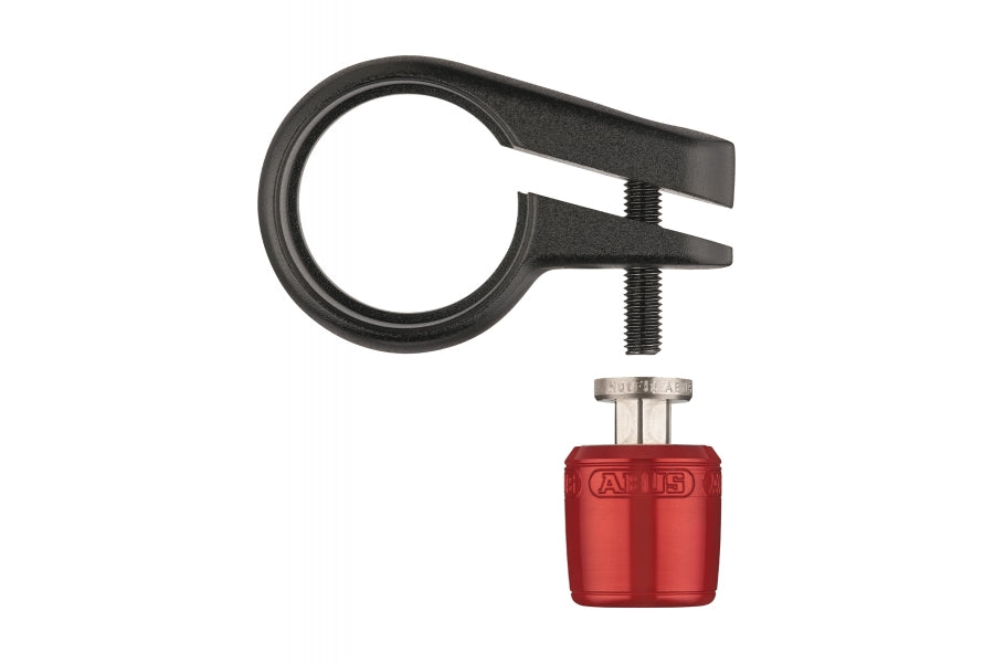 Bike Accessory Security Lock Abus Nutfix for Seatpost Clamp Red 28.6mm