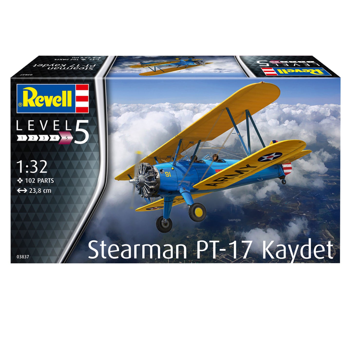 Revell Stearman PT-17 Kaydet 1:32 Plane Model Kit Alternate 2