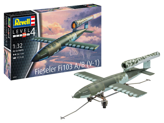 Plane Model Kit Revell Fieseler Fi103 V-1 1:32 Set