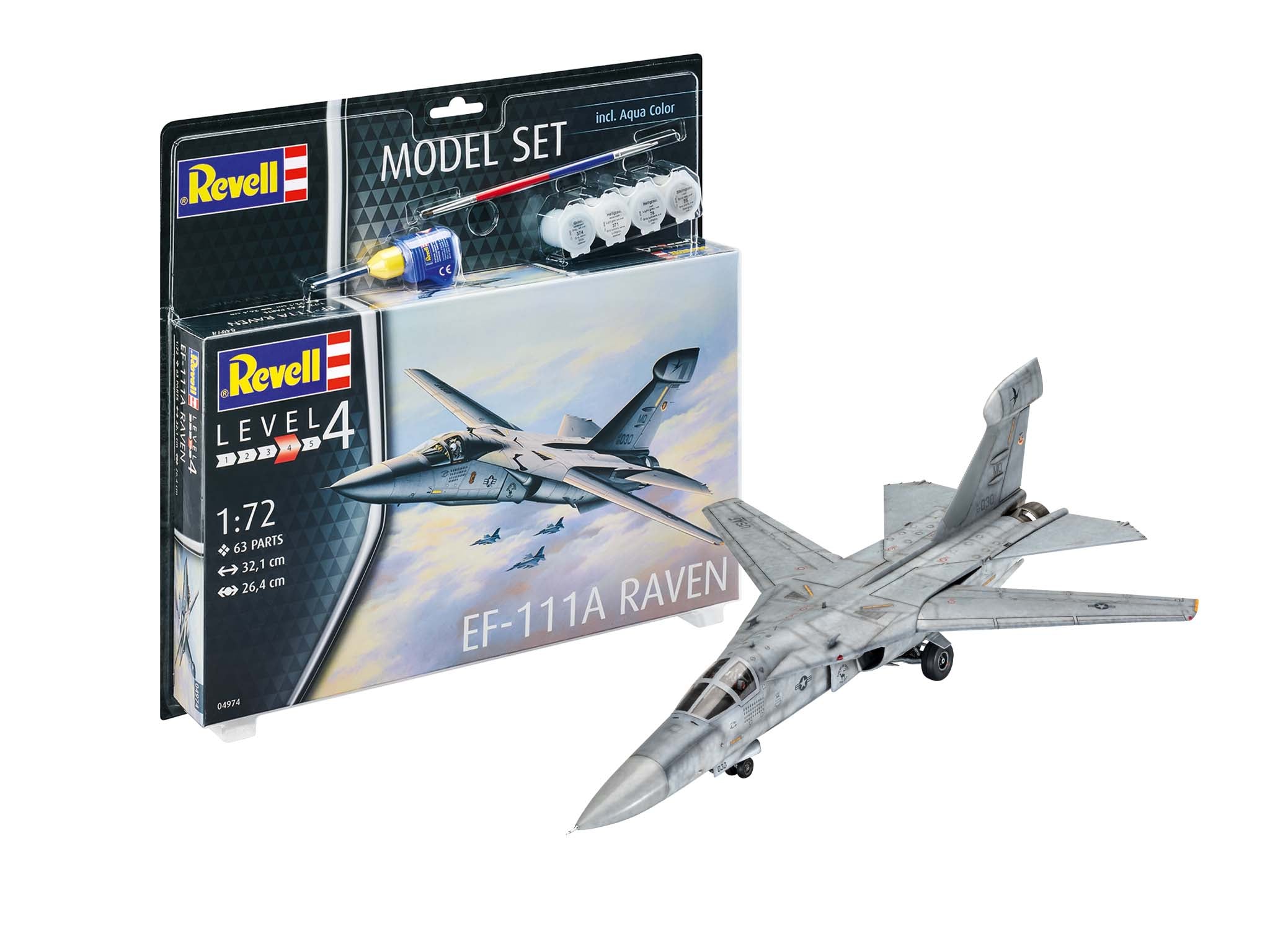 Plane Model Kit Revell Model Set EF-111A Raven 1:72