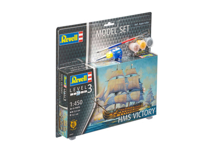 Warship Model Kit Revell Model Set HMS Victory 1:450 Alternate 1