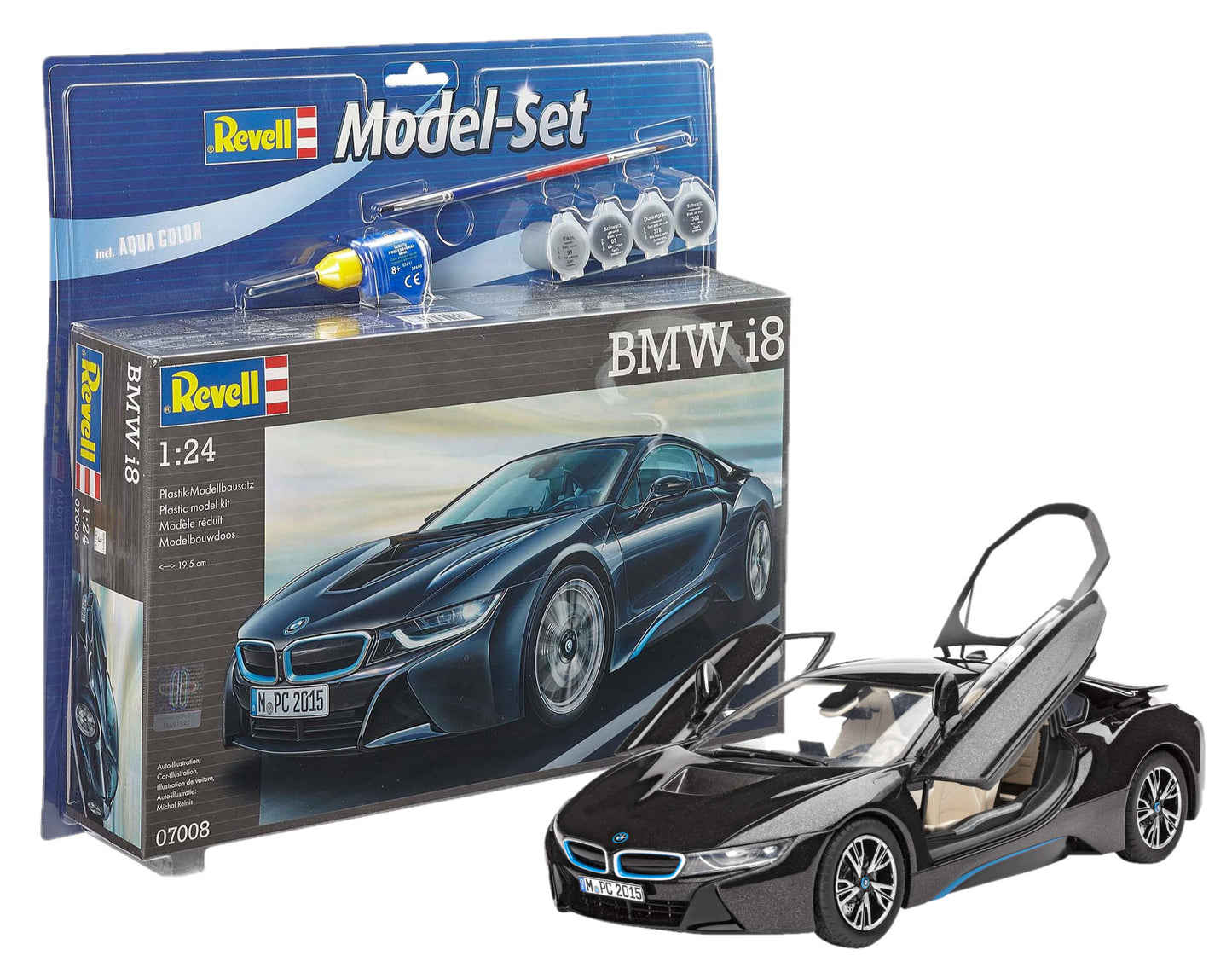 Car Model Kit Revell Model Set BMW i8 1:24