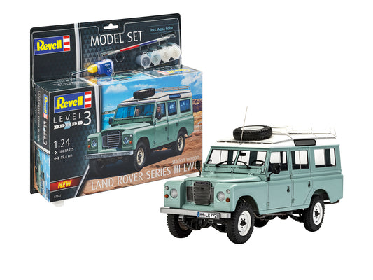 Car Model Kit Revell Model Set Land Rover Series III 1:24
